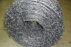 Колючая оцинкованная проволока светлая в наличии в Иркутске