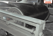 Ленточный конвейер-транспортер с шевронной лентой