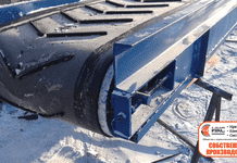 Ленточный конвейер-транспортер с шевронной лентой