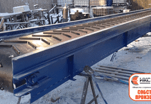 Ленточный конвейер-транспортер с шевронной лентой