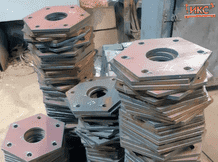 Плазменная резка фланцев винтовых опор