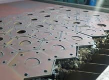 Плазменная резка фланцев винтовых опор