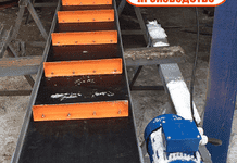 Транспортер ленточный скребковый