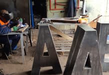 Изготовление больших букв