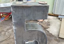 Изготовление больших букв