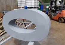 Изготовление больших букв